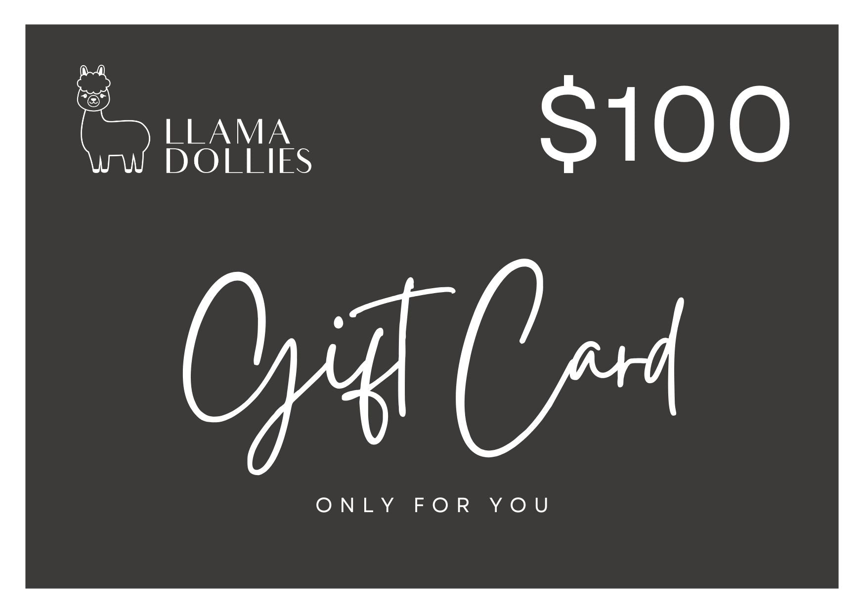 Llama Dollies Gift Card