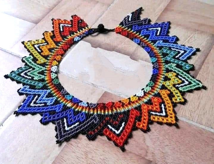 Colorful Beaded Necklace Handmade by Ecuadorian Artisan Women