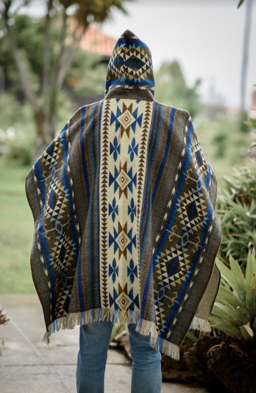 Bufanda bicolor reversible para hombre - La Maison de l'Alpaga